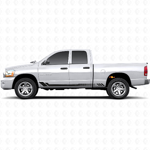 Adesivo laterale in vinile a strisce a nido d'ape per Dodge Ram 1500 2002-2008 1