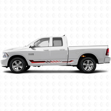 Adesivo in Vinile a Strisce Laterali a Bandiera a Scacchi per Dodge Ram 1500 2011-2018 3