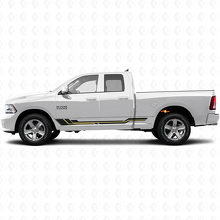 Adesivo Vinilico Strisce Curve per Battitacco Dodge Ram 1500 2011-2018 2
