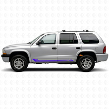 Adesivo laterale in vinile a strisce a nido d'ape per Dodge Durango 1998-2003 2