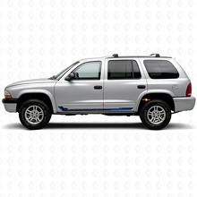Adesivo in Vinile a Strisce Laterali Stile Racing per Dodge Durango 1998-2003 2