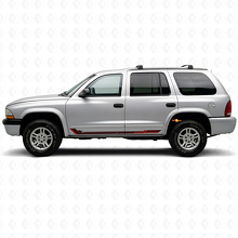 Adesivo in Vinile a Strisce Laterali Stile Racing per Dodge Durango 1998-2003 3