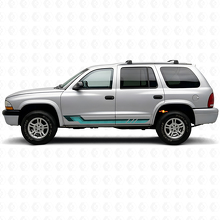 Adesivo in Vinile con Strisce Laterali Stile Vintage per Dodge Durango 1998-2003 2