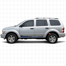 Adesivo in Vinile con Strisce Laterali a Bandiera a Scacchi per Dodge Durango 2004-2009 2