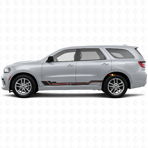 Adesivo in vinile con strisce curve per minigonne Dodge Durango 2011+