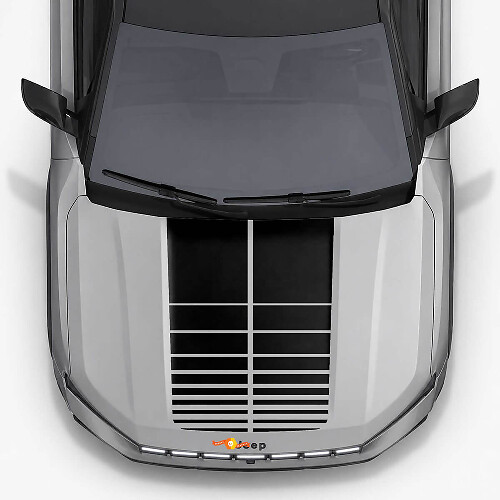 Adesivi in Vinile con Doppie Strisce per Cofano Jeep Compass 2026 1