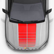Adesivi in Vinile con Doppie Strisce per Cofano Jeep Compass 2026 2