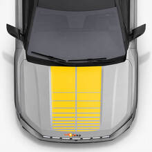 Adesivi in Vinile con Doppie Strisce per Cofano Jeep Compass 2026 3