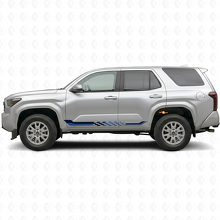 Adesivo in Vinile con Strisce Laterali a Bandiera a Scacchi per Toyota 4Runner 2024+ 2