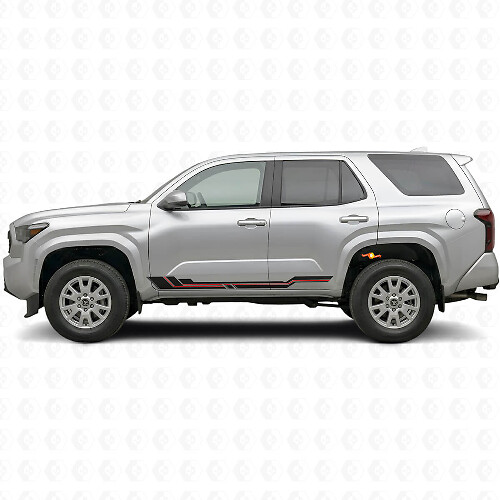 Adesivo in Vinile con Strisce Curve per Pedana Laterale Toyota 4Runner 2024+