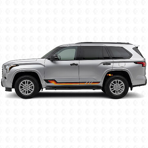 Adesivo in Vinile con Strisce Laterali Stile Vintage per Toyota Sequoia 2022+