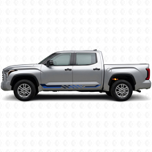 Adesivo in Vinile con Strisce Laterali a Bandiera a Scacchi per Toyota Tundra 2022+ 2