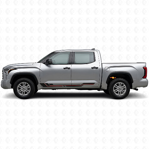 Adesivo Vinilico a Strisce Curve per Battitacco Toyota Tundra 2022+