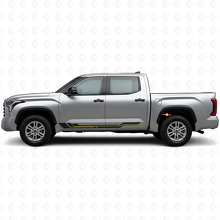 Adesivo Vinilico a Strisce Curve per Battitacco Toyota Tundra 2022+ 2