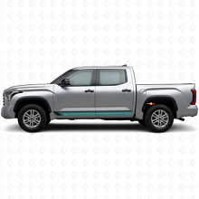Adesivo laterale a strisce dritte vintage in vinile per Toyota Tundra 2022+ 2
