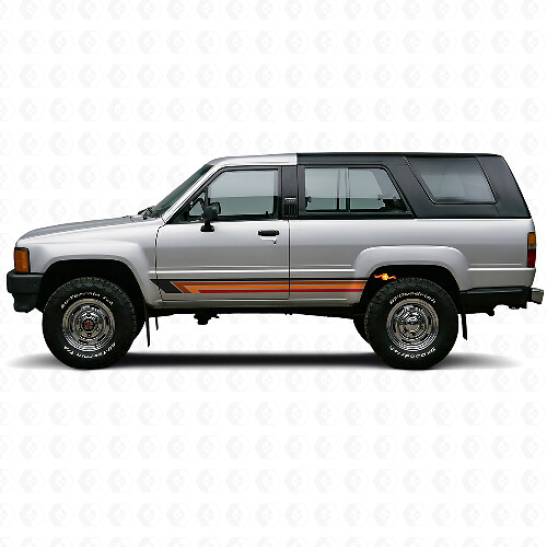 Adesivo Laterale in Vinile con Strisce Dritte Vintage per Toyota 4Runner 1984-1989_1