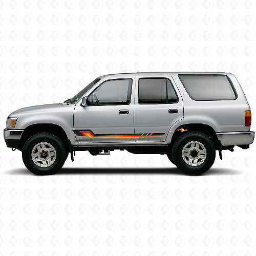 Adesivo in Vinile a Strisce Laterali Stile Vintage per Toyota 4Runner 1989-1995_1
