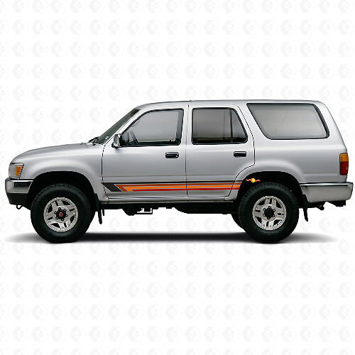 Strisce Dritte Vintage Adesivo Laterale in Vinile per Toyota 4Runner 1989-1995