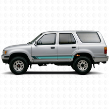Strisce Dritte Vintage Adesivo Laterale in Vinile per Toyota 4Runner 1989-1995_2