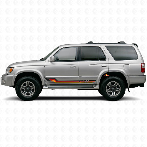 Adesivo in Vinile con Strisce Laterali Stile Vintage per Toyota 4Runner 1995-2002