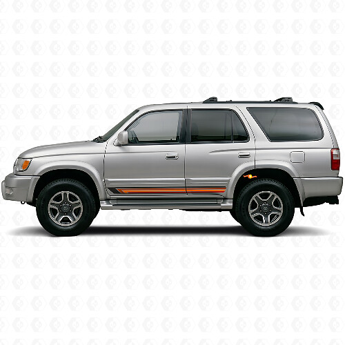 Adesivo Laterale in Vinile a Strisce Dritte Retrò per Toyota 4Runner 1995-2002_1