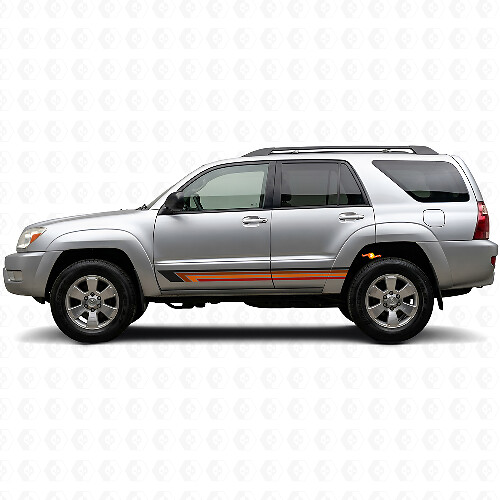Strisce Laterali Dritte Vintage in Vinile per Toyota 4Runner 2002-2009_1