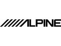 Adesivo in Vinile con Logo Alpine per Auto e Moto
