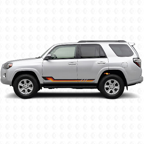 Adesivo in Vinile con Strisce Laterali in Stile Vintage per Toyota 4Runner 2009-2024