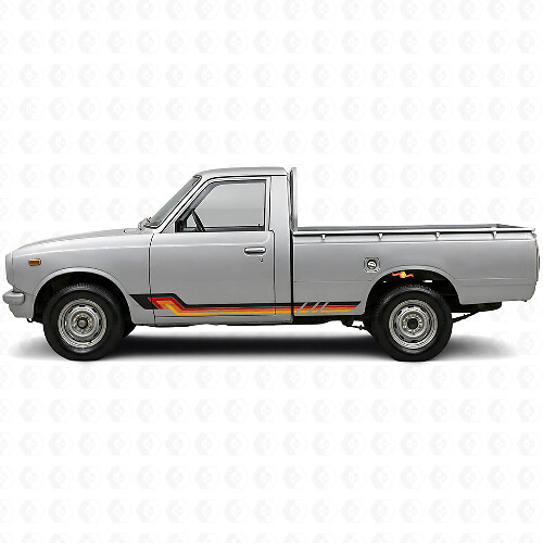 Adesivo in vinile a strisce laterali stile vintage per Toyota Hilux 1968-1972_1