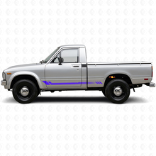 Adesivo laterale a strisce a nido d'ape per Toyota Hilux 1978-1983_2