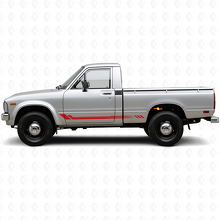 Adesivo laterale a strisce a nido d'ape per Toyota Hilux 1978-1983_3