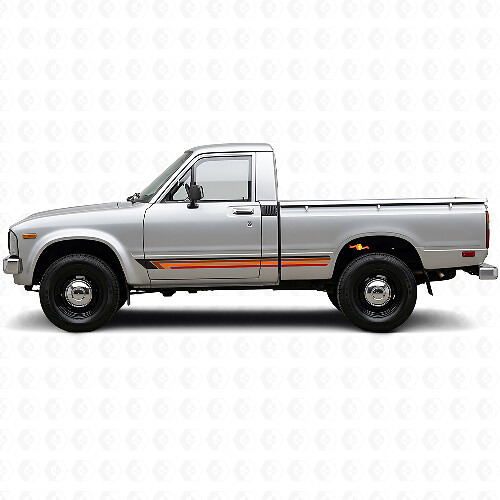 Strisce Vintage Dritte Adesivo Laterale in Vinile per Toyota Hilux 1978-1983