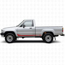 Adesivo laterale in vinile a strisce a nido d'ape per Toyota Hilux 1983-1988_3
