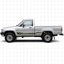 Adesivo in Vinile Strisce Curve per Minigonne Toyota Hilux 1983-1988_2