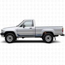 Adesivo in Vinile a Strisce Laterali Stile Racing per Toyota Hilux 1983-1988_2