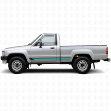 Strisce Dritte Vintage Adesivo Laterale in Vinile per Toyota Hilux 1983-1988_2