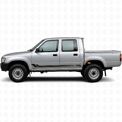 Adesivo laterale a strisce a nido d'ape per Toyota Hilux 1988-1997_1