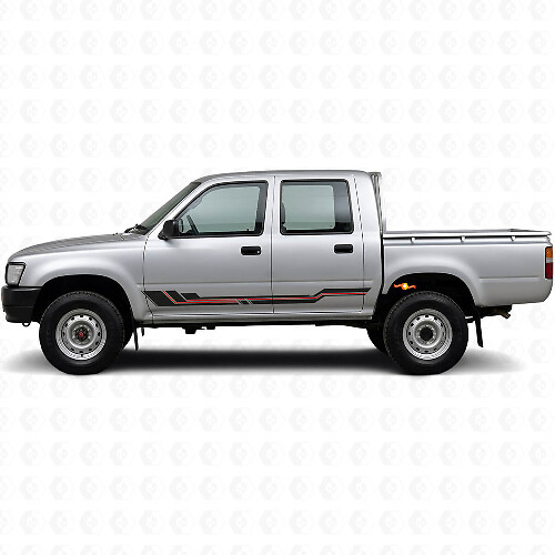 Adesivo in Vinile con Strisce Curve per Parafango Toyota Hilux 1988-1997_1