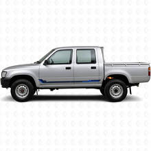 Adesivo in Vinile a Strisce Laterali Stile Racing per Toyota Hilux 1988-1997_2