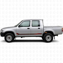 Adesivo in Vinile a Strisce Laterali Stile Racing per Toyota Hilux 1988-1997_3