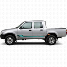 Adesivo in vinile con strisce laterali in stile vintage per Toyota Hilux 1988-1997_2
