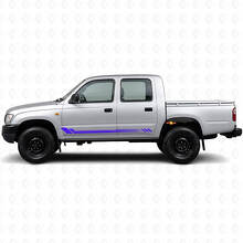 Adesivo Laterale a Strisce a Nido d'Ape per Toyota Hilux 1997-2004_2