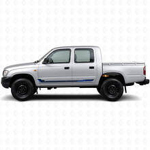 Adesivo in Vinile a Strisce Laterali Stile Racing per Toyota Hilux 1997-2004_2