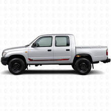 Adesivo in Vinile a Strisce Laterali Stile Racing per Toyota Hilux 1997-2004_3