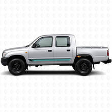 Adesivo Laterale in Vinile con Strisce Dritte Vintage per Toyota Hilux 1997-2004_2
