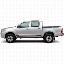 Adesivo in Vinile a Strisce Laterali Stile Racing per Toyota Hilux 2004-2015_3
