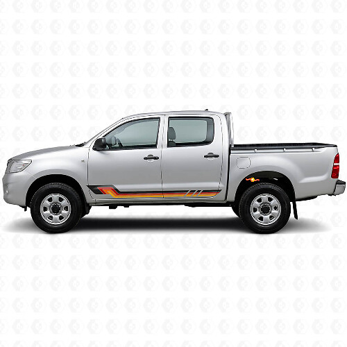 Adesivo in Vinile a Strisce Laterali Stile Vintage per Toyota Hilux 2004-2015_1