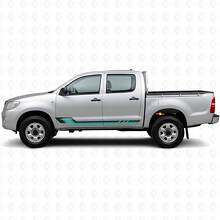 Adesivo in Vinile a Strisce Laterali Stile Vintage per Toyota Hilux 2004-2015_2