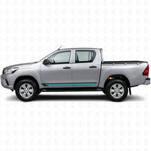 Strisce Laterali Vintage Dritte Adesivo in Vinile per Toyota Hilux 2015+_2