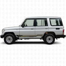 Adesivo in Vinile per Modanature Laterali a Strisce Curve per Toyota Land Cruiser Prado 1990-1996_2